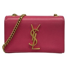Auth SAINT LAURENT PARIS Classic Monogram Saint Laurent Satchel 344620 Pink