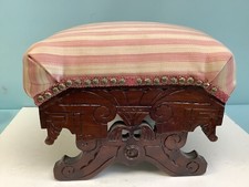 Antique Upholstered Footstool