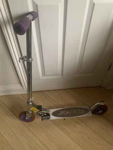 Razor folding metal purple - metal,
