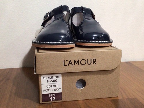 Amour girls patent navy - girls',