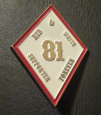 Metal Pin Badge Support 81 Nomad Angels Hells Bikers White Diamond on Jacket Hat