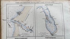 Antique hand coloured maps of