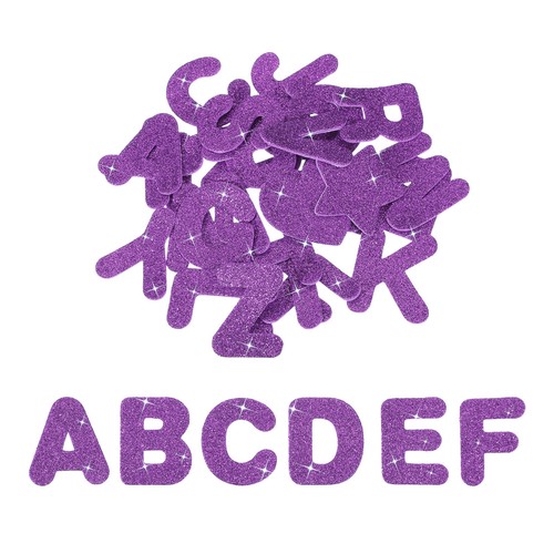 Alphabet foam stickers 52pcs - alphabet,