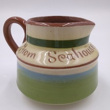 Vintage Mini Ceramic Milk Jug Seahouses Marked Longpark.