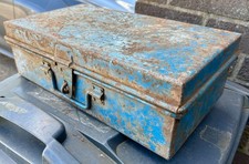 Vintage metal tool box - vintage,