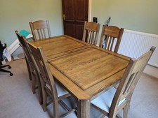 Real Wood Oak Extending Dining