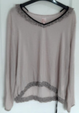 Miss By Captain Women's UK 14 Multi Patterned 100% Viscose Long Sleeve V-Neck