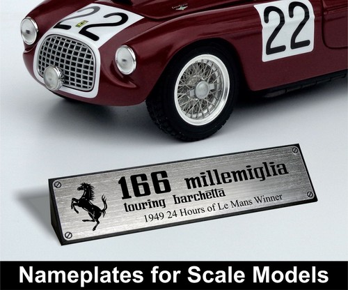 Nameplate for ferrari 125 - for,