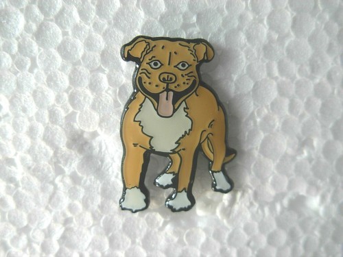Staffie pin badge lapel - staffie,