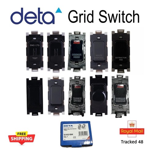 Deta grid switch black - deta,