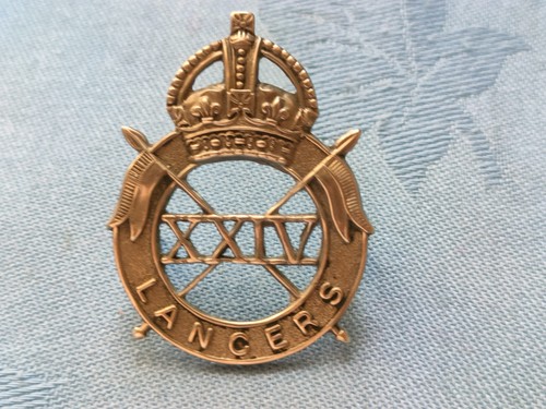 The 24th lancers cap badge - the,