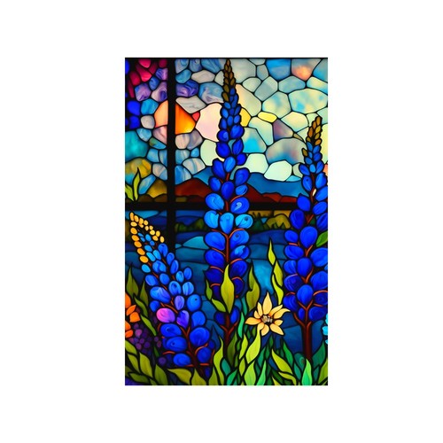 Window film floral bird - window,