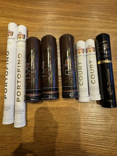 Assorted cigar tubes - tubes, x8