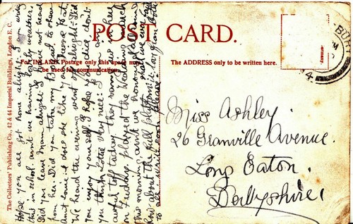 Family history postcard - history,
