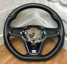 Genuine VW Golf R MK8 Black Leather Steering Wheel. DSG type. HEATED.  1A