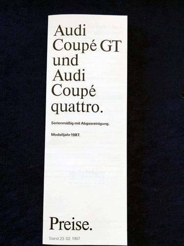 Audi coupe quattro price - audi,
