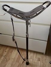 LEATHER ADJUSTABLE HUNTING SHOOTING STICK Walking Stick Chairs Stool Seat