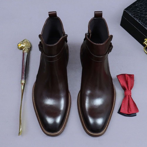 Men brown leather ankle - men’s,