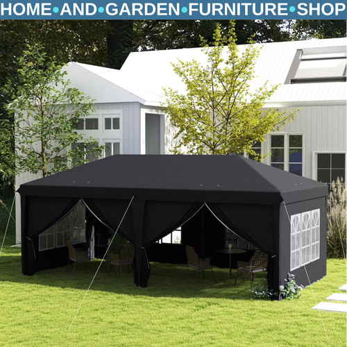 Grey pop up gazebo - 6m,