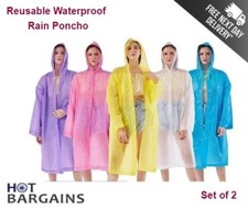 2 x Waterproof Adult Rain