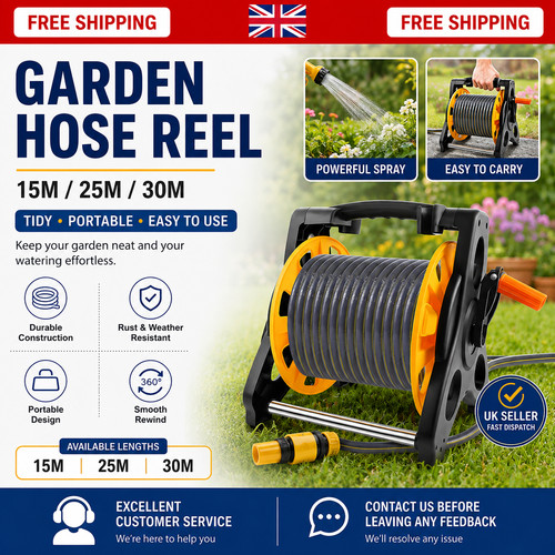 25m garden hose reel water - garden,