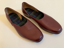 Church's Ajax Mens Leather Slippers Burgundy UK Size 9 1/2 F