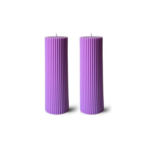 Purple pillar candle - pillar, elegant