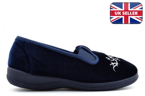 Womens wide fit - wide, slippers