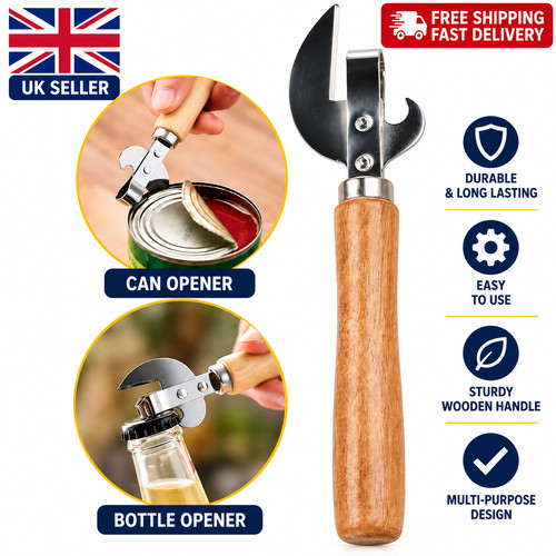 Manual wooden handle can - wooden,