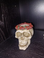 Skull Candle Holder Rare Horror Collector Item Gothic Decor