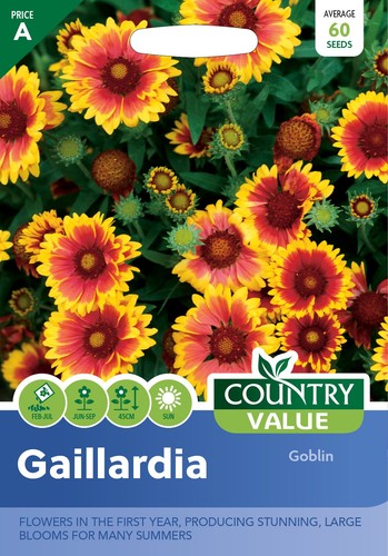 Flower seeds gaillardia goblin - seeds,