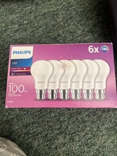 Philips LED B22 Warm White Light Bulb 13W 100W 2700K 1521 Lumen Pack of 2