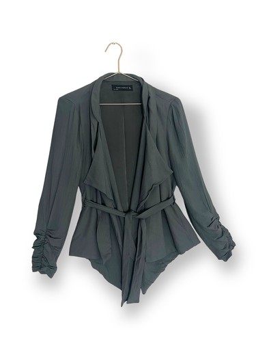 Zara grey drape jacket - grey,