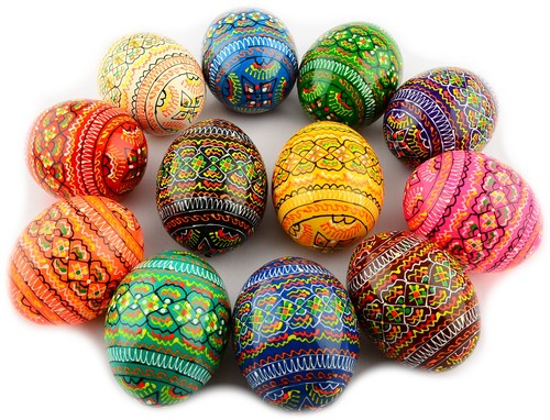 Wooden ukrainian pysanky - 12,
