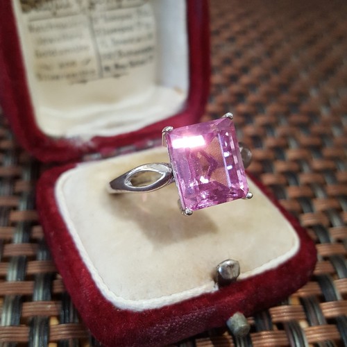 925 sterling silver ring pink - sterling,