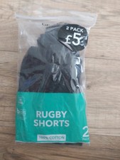 2 pack rugby shorts black age