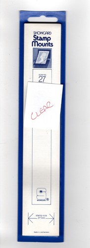 Showgard stamp mounts clear - mounts,