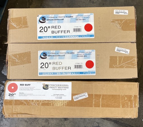 Red buffer pads - buffer, 1"