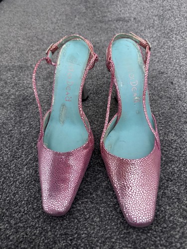 Red dead pink slingback - or,