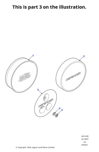 Land rover genuine plate - land,