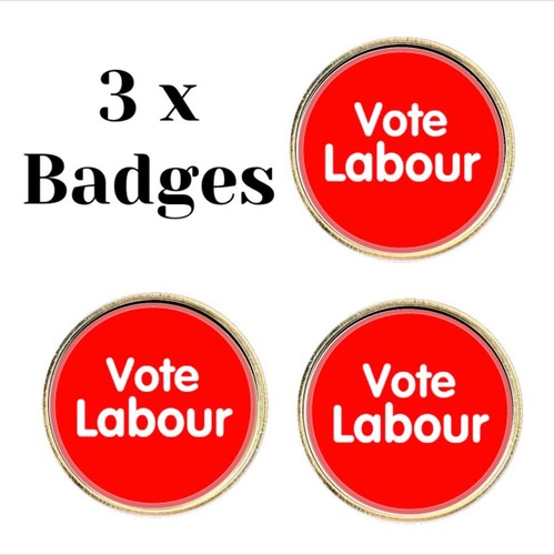 Vote labour lapel - 3,