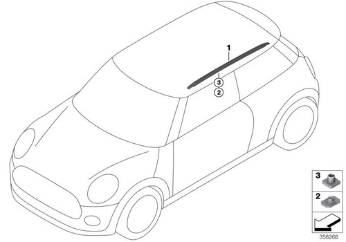 Mini genuine right roof - mini,
