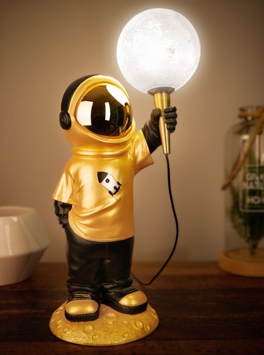 Usb table lamp - table, spaceman