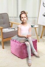 Crushed Velvet Bean Bag Cube