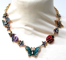 Butler and Wilson Ladybird Birds Butterfly Flower Bee Bugs Necklace NEW