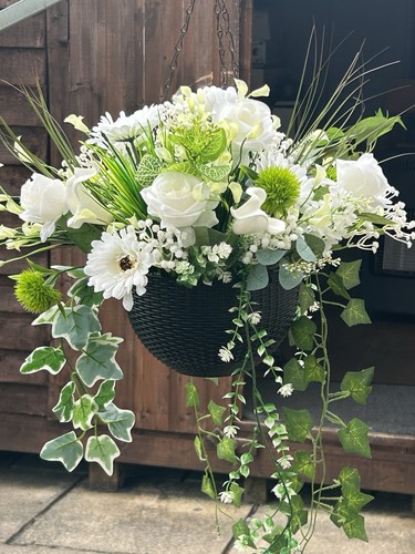 Beautiful hanging basket with - beautiful,