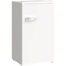HOMCOM 85L Freestanding Under Counter Fridge with Chiller Box, White
