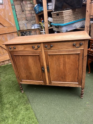 Antique oak sideboard cupboard - antique,