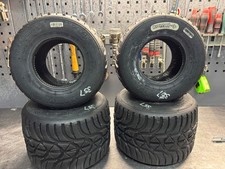 Used Komet K3W Wet Tyres Set Go Kart - X30 Rotax Tony Kart - Ref 357 -