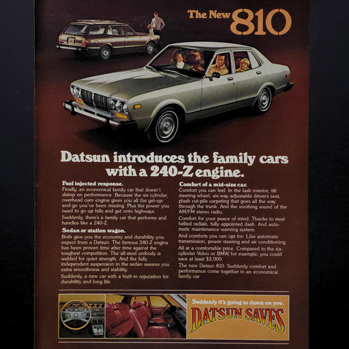 Datsun 810 family car 240 - datsun,